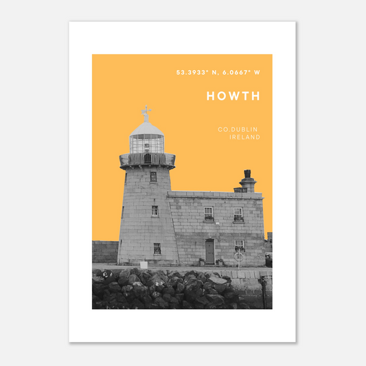 A3 Premium Poster | Howth Harbour Lighthouse