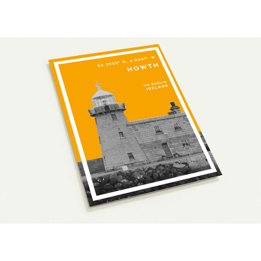 Pack of 10 Postcards | Howth Harbour Lighthouse | 2-sided, No envelopes