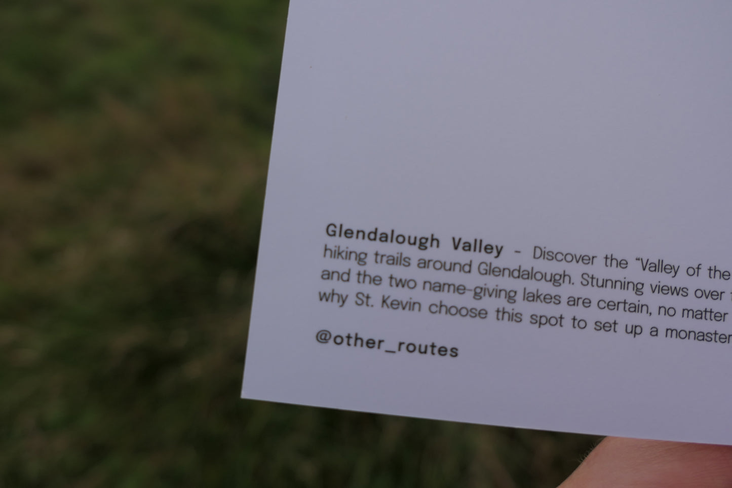 Keepsake Print | Glendalough Valley (A5)